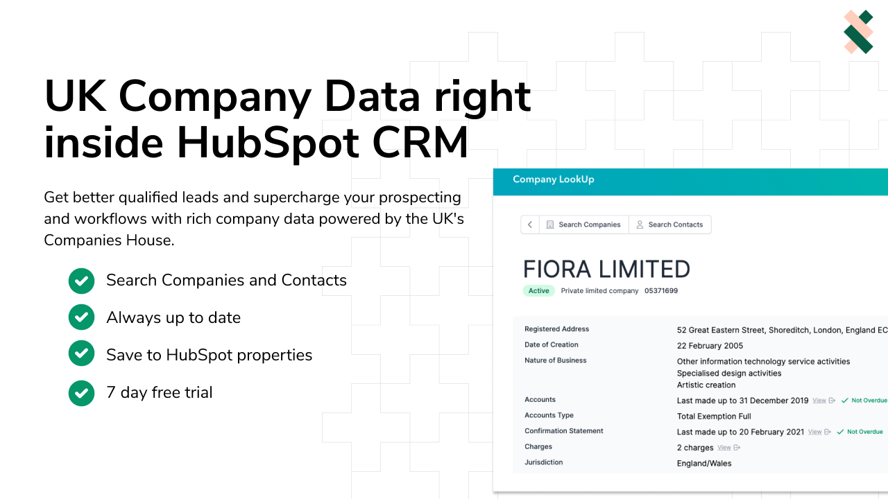 Company LookUp UK HubSpot Integration Connect Them Today   Frame 1 1 